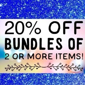 20% off for bundles of 2 or more items🩵💚💜💙
